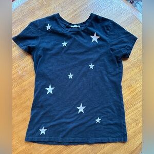 Sundry Black Tee with White Stars